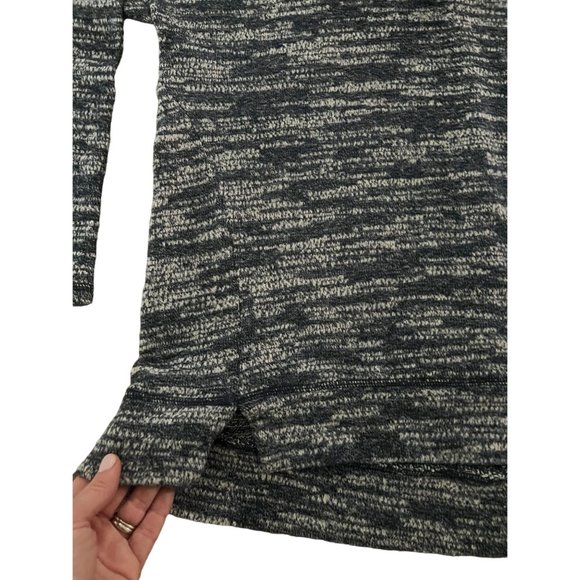 AERIE Gray Heathered Funnelneck Top Size Large - Picture 3 of 4